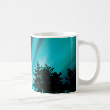 Tasse de café de l'aurore d'hiver