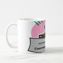 Tasse de café d'entreprise de construction