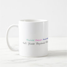 Tasse de conscience de cancer de la thyroïde