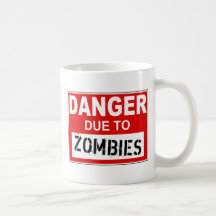 Tasse de danger de zombi