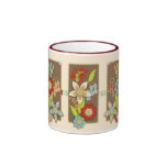 Tasse de floraison d'anniversaire