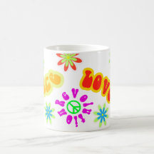 Tasse de hippie d'années '60 de sentiment