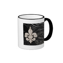 Tasse de Vintage Fleur de Lis…