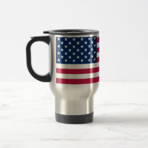 Tasse de voyage avec le drapeau des Etats-Unis