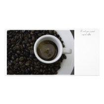 Tasse des Kaffees/Cup of coffee Individuelle Foto Karte