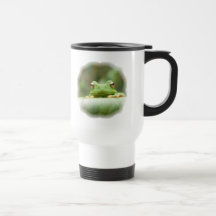 Tasse en plastique de voyage de yeux de grenouille