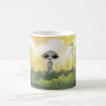 Tasse paisible d'alien d'été