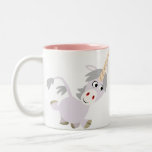 Tasse plaisante mignonne de licorne de bande dessi tasses