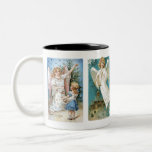 Tasse vintage de Noël d'anges