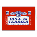 Taureau et Terrier Carte De Vœux