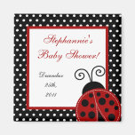 {Tba} 2"" aimant rouge de cadeau de la coccinelle 
