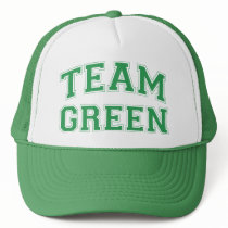Team-grüner Hut