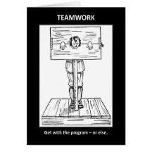 Teamwork-erhalten-mit-d-Programm-oder-sonst Grußkarten