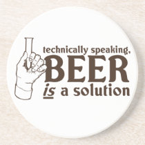 Techniquement parlant, la bière est une solution dessous de verres