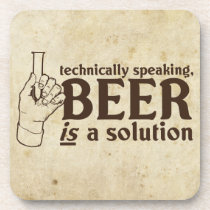 Techniquement parlant, la bière est une solution dessous de verre liège