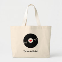 Techno gewöhnte tragetasche