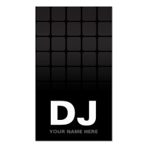 Techno Steigung DJ-Visitenkarten