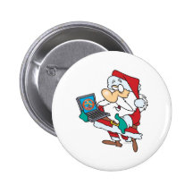 technologie geeky père Noël intuitif avec une band Badges Avec Agrafe