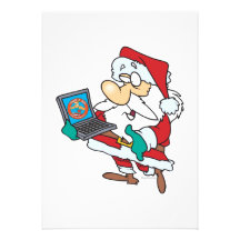technologie geeky père Noël intuitif avec une band Invitation