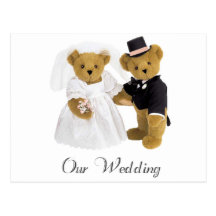teddie Hochzeit Postkarten