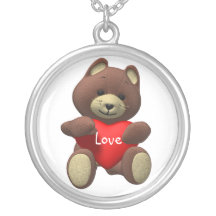 Teddy-Bärn-Liebe-Halskette