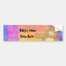 Teddy-Bärsun-Set Autoaufkleber
