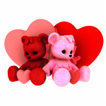 Teddybär Bearz Valentinsgruß Phot Skulptur V2 Photoskulptur