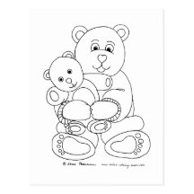 Teddybär und Teddybär Postkarten