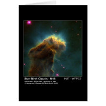 Teleskop-Foto der Stern-Geburts-Wolken-M16 Hubble Grußkarten
