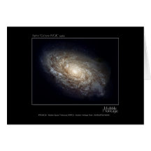 Teleskop-Foto des Spiralarm-NGC 4414 Hubble Karte