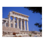 Temple, Aegina, Grèce Carte Postale