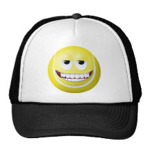 Tennis-Ball-Smiley 2 Baseballkappen