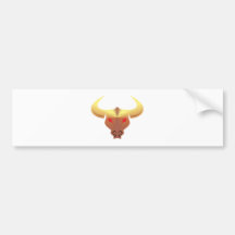 Tête de taureau bulls head autocollants pour voiture