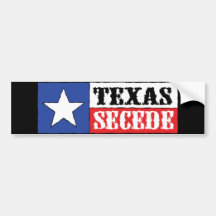 Texas Secede Autosticker