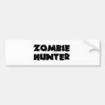 Texte de chasseur de zombi adhésif pour voiture