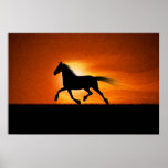 The Running Horse Poster