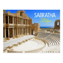 Theater-Ruinen von Sabratha, Libyen Postkarte