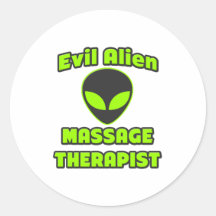 Thérapeute étranger mauvais de massage autocollants