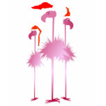 *Three Weihnachtsflamingos