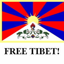 Tibetanische Flagge - FREIES TIBET!