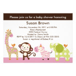 Tier-Babyparty-Einladung Dschungel-Jill /Girl