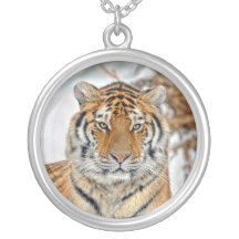 Tiger in der Schnee-Halskette