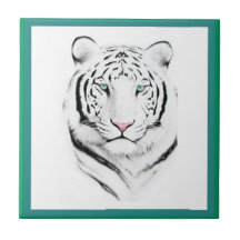 Tigre blanc sibérien carreaux en céramique