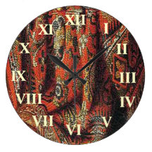 Tissu décoratif horloges
