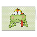Toadally niedlicher Jungen-Frosch Grußkarte