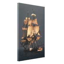 Toile enveloppée grande de bateau de navigation toile tendue sur châssis