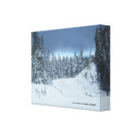 Toile enveloppée par neige d'hiver impressions sur toile