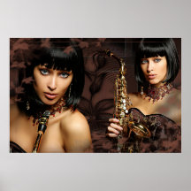 toile Jazz Poster