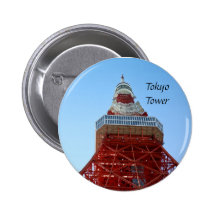 Tokyo-Turm-Knopf Buttons