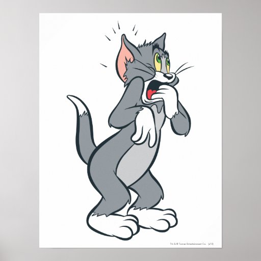Tom entsetzte plakatdrucke